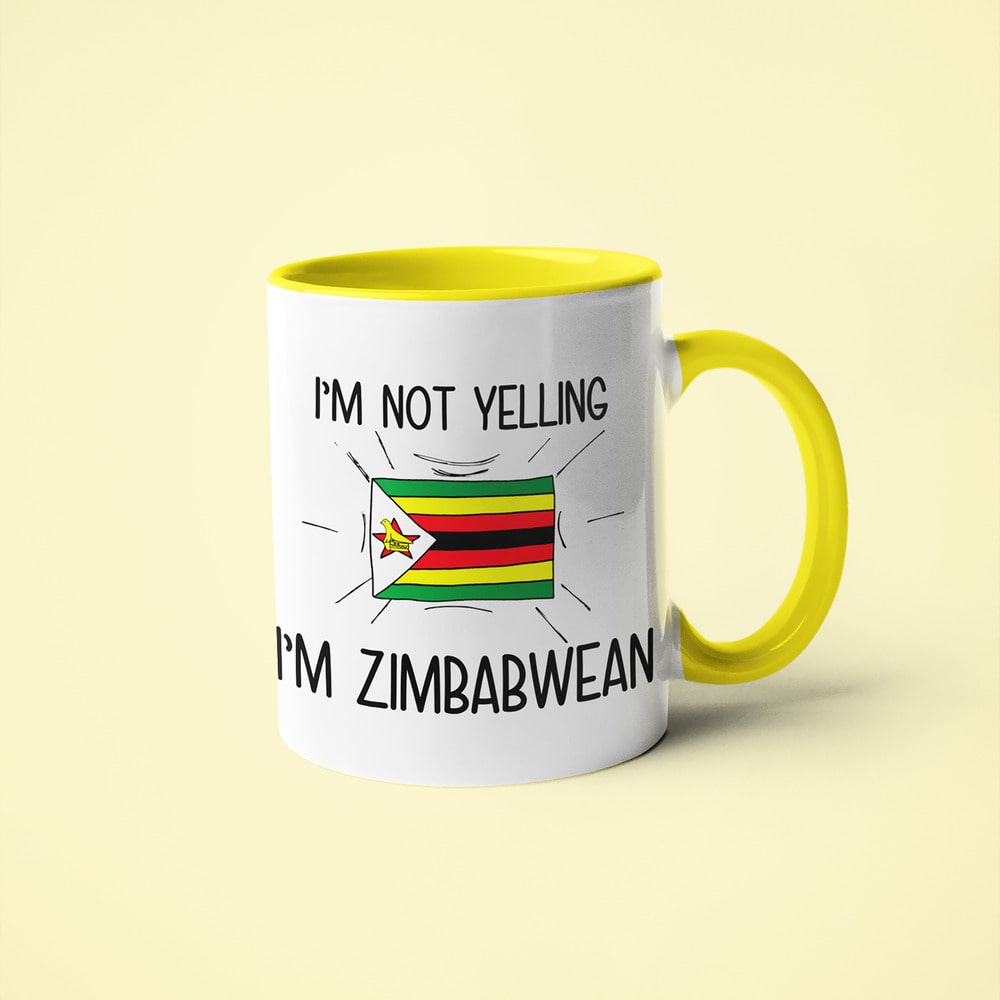 Zimbabwean Loud And Proud Coffee Mug, I'm Not Yelling I'm Zimbabwean Mug - KayoMugs