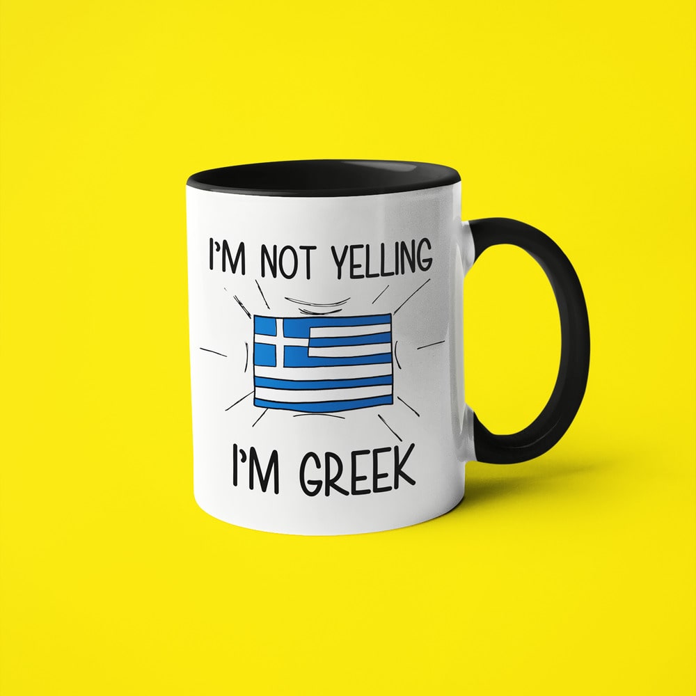 Greek Loud And Proud Coffee Mug, I'm Not Yelling I'm Greek Mug - KayoMugs