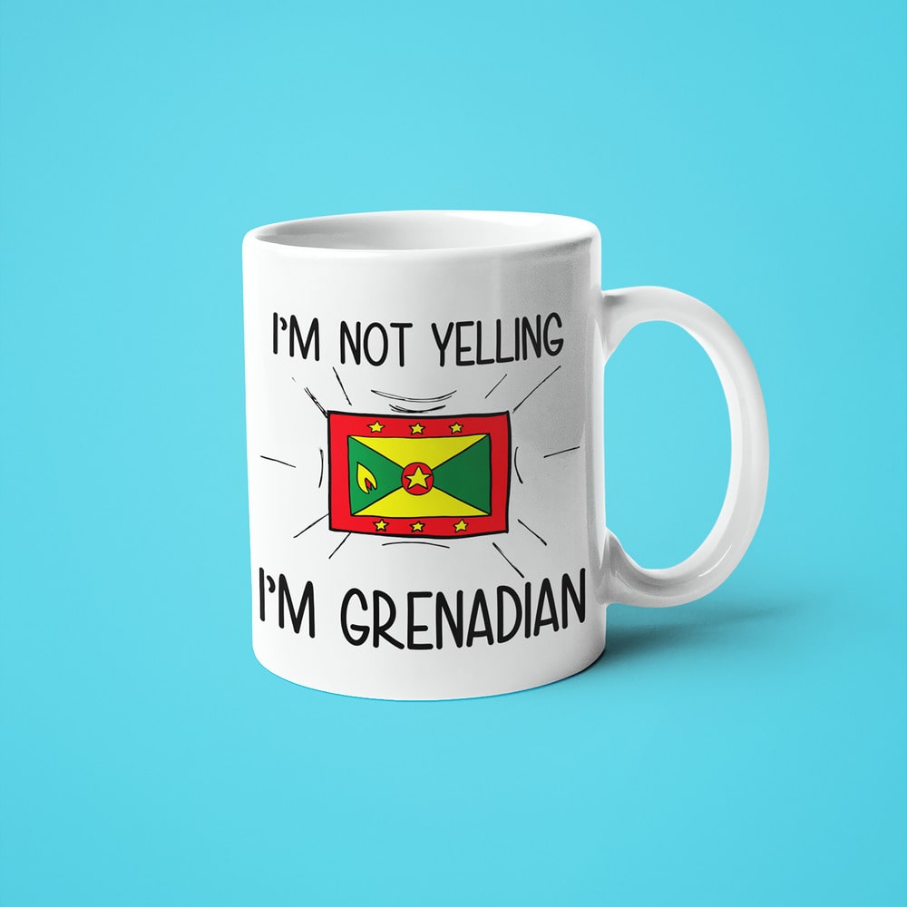 Grenadian Loud And Proud Coffee Mug, I'm Not Yelling I'm Grenadian Mug - KayoMugs