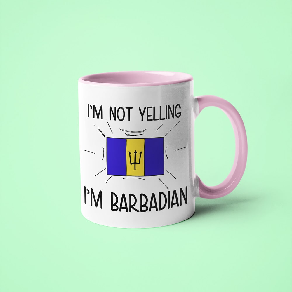 Barbadian Loud And Proud Coffee Mug, I'm Not Yelling I'm Barbadian Mug - KayoMugs